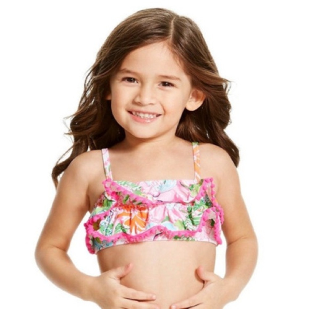 New Lilly Pulitzer Nosey Posey Toddler Bikini Top